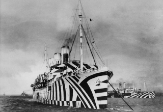 Illustration for article titled La fascinante historia de los barcos camuflados